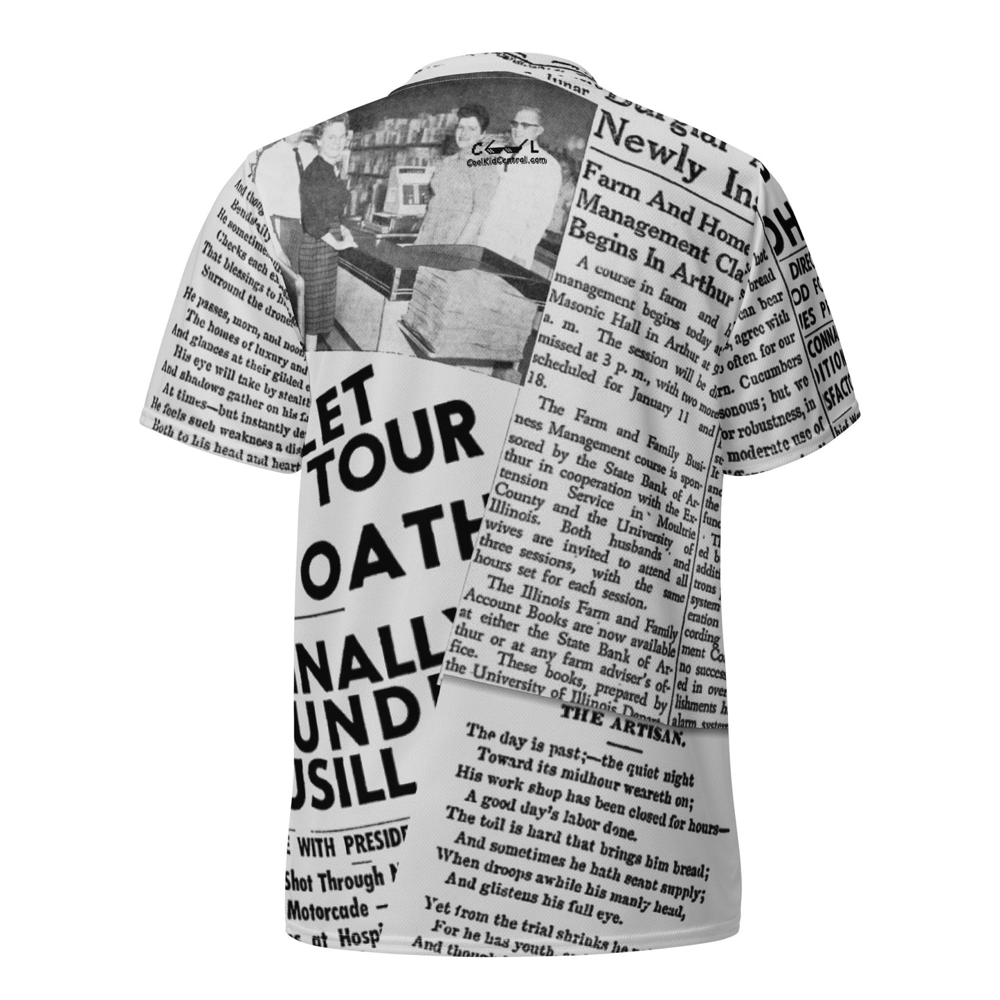 Newspaper Print Shirt