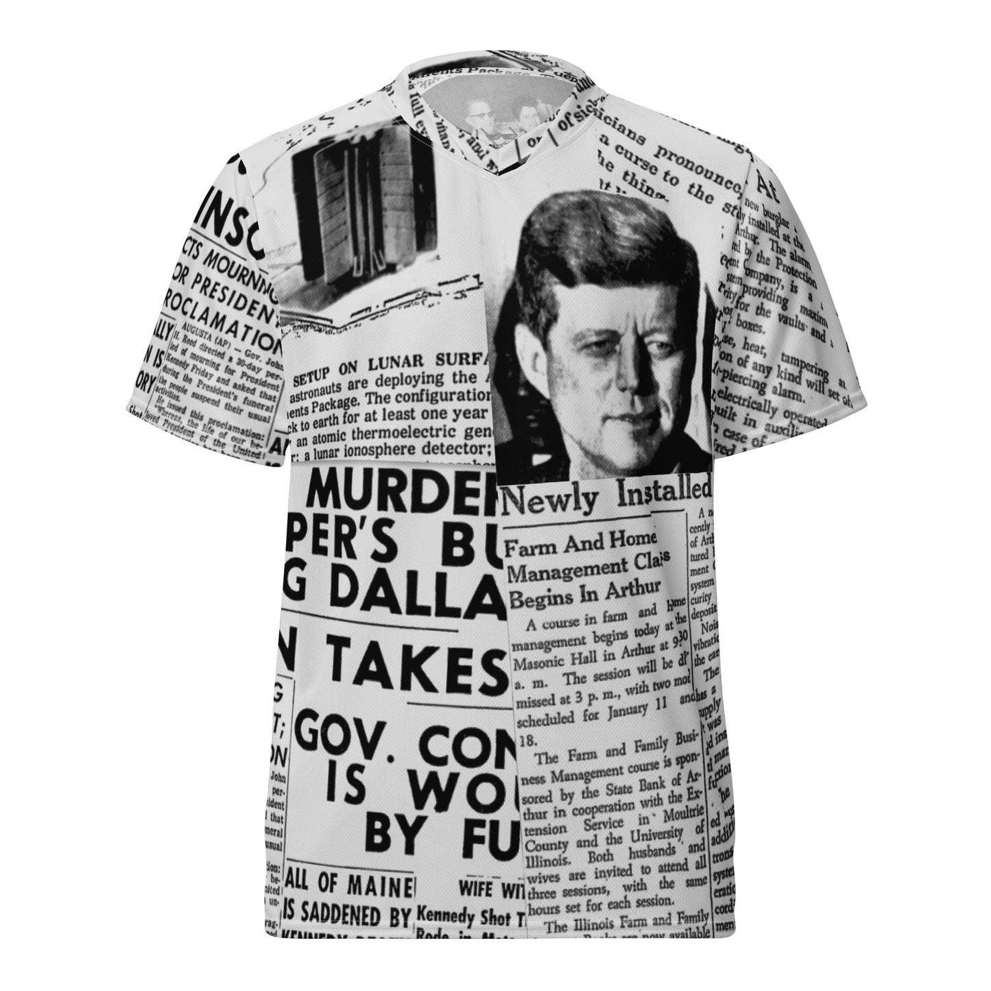 Newspaper Print Shirt