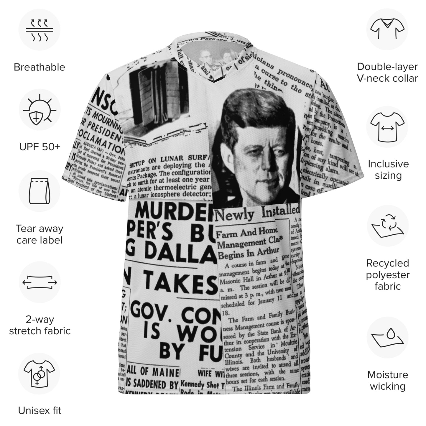 Newspaper Print Shirt